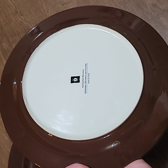 Hi End Accents large Plates western turquoise star Rustic decor brown Home Fall - Picture 11 of 12